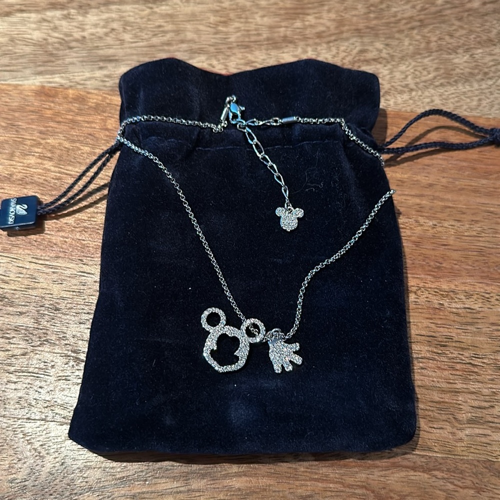 BRAND NEW Swarovski Disney Mickey Mouse Pave Pendant